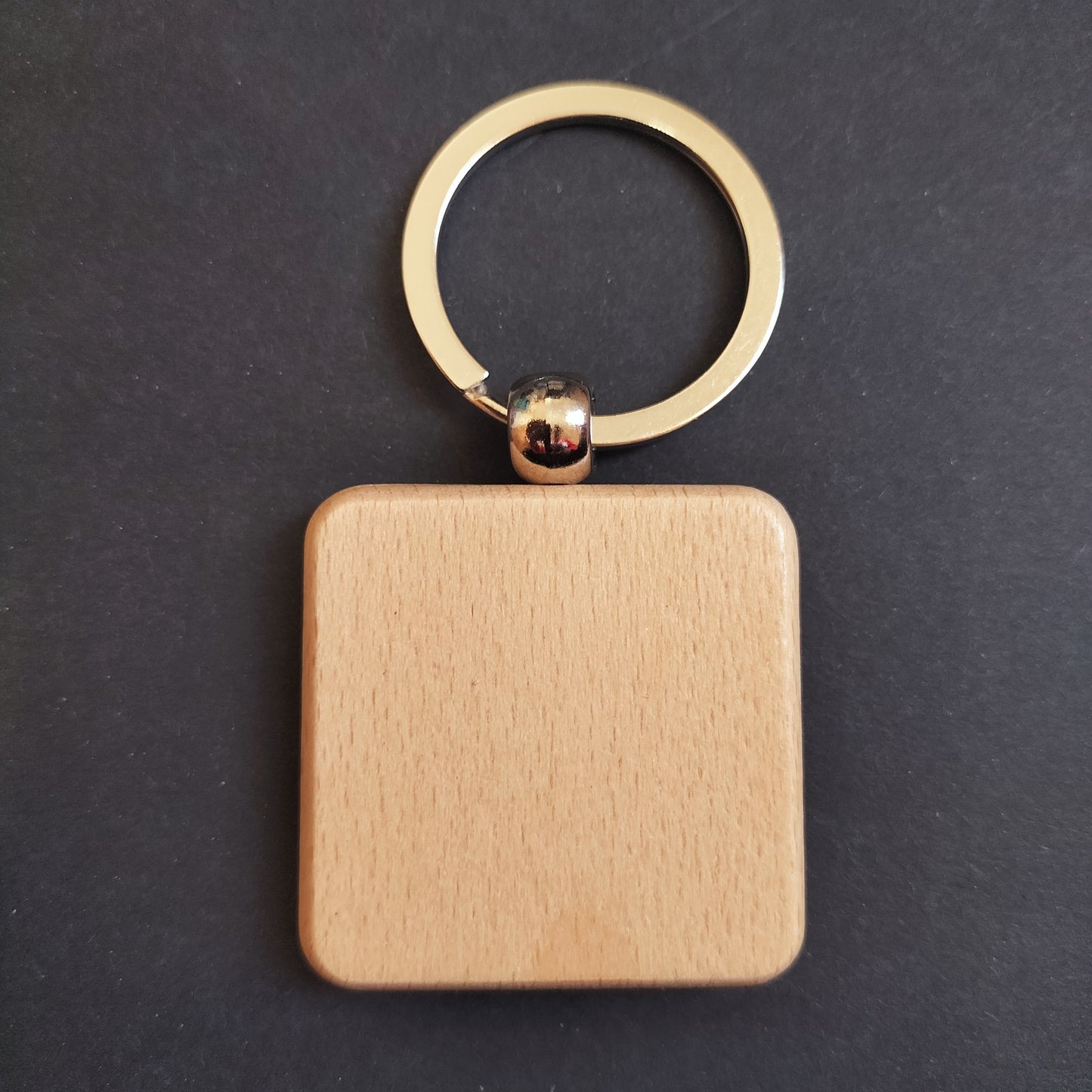 Laser Engraved Wooden Keychain