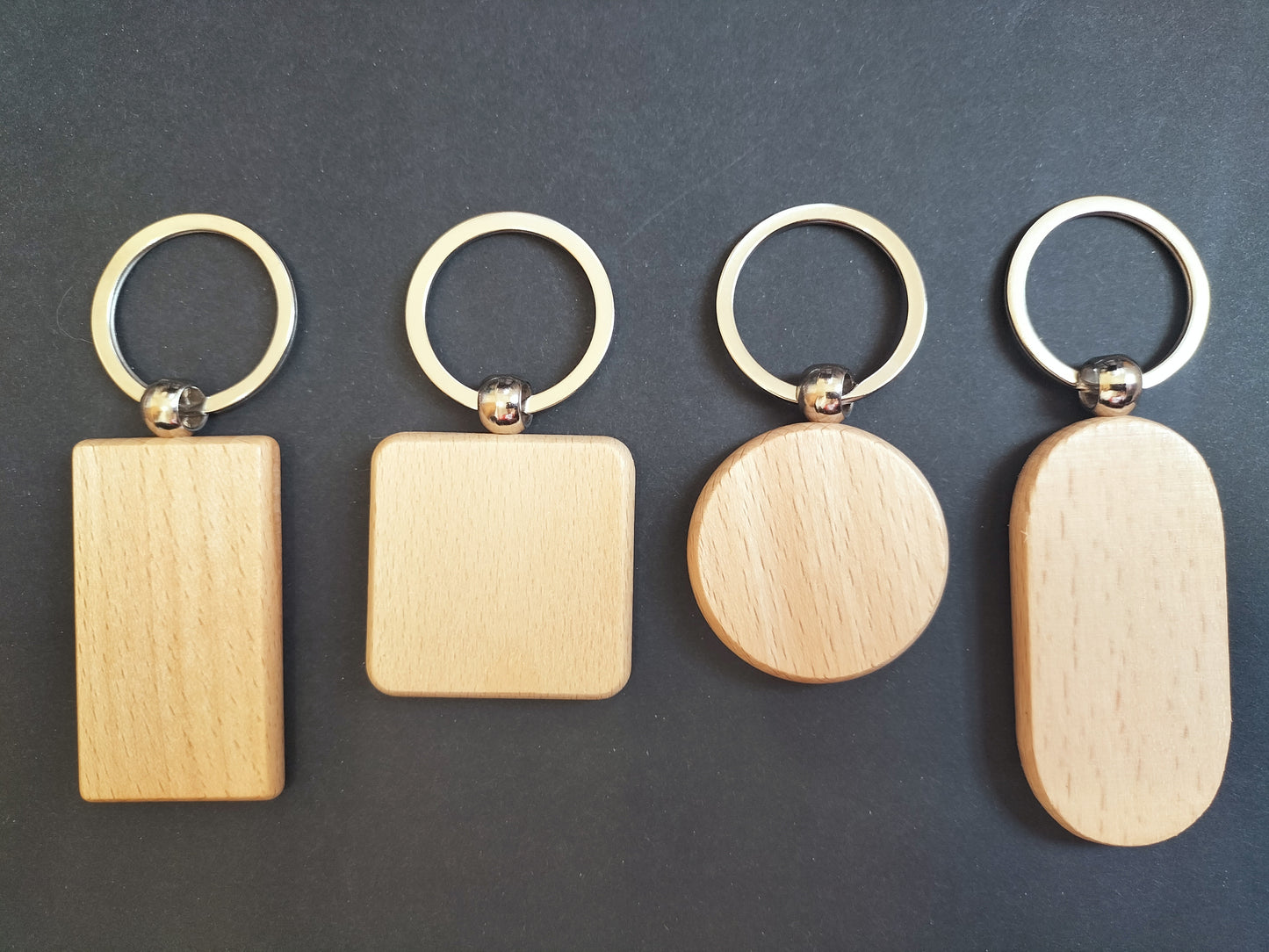 Laser Engraved Wooden Keychain