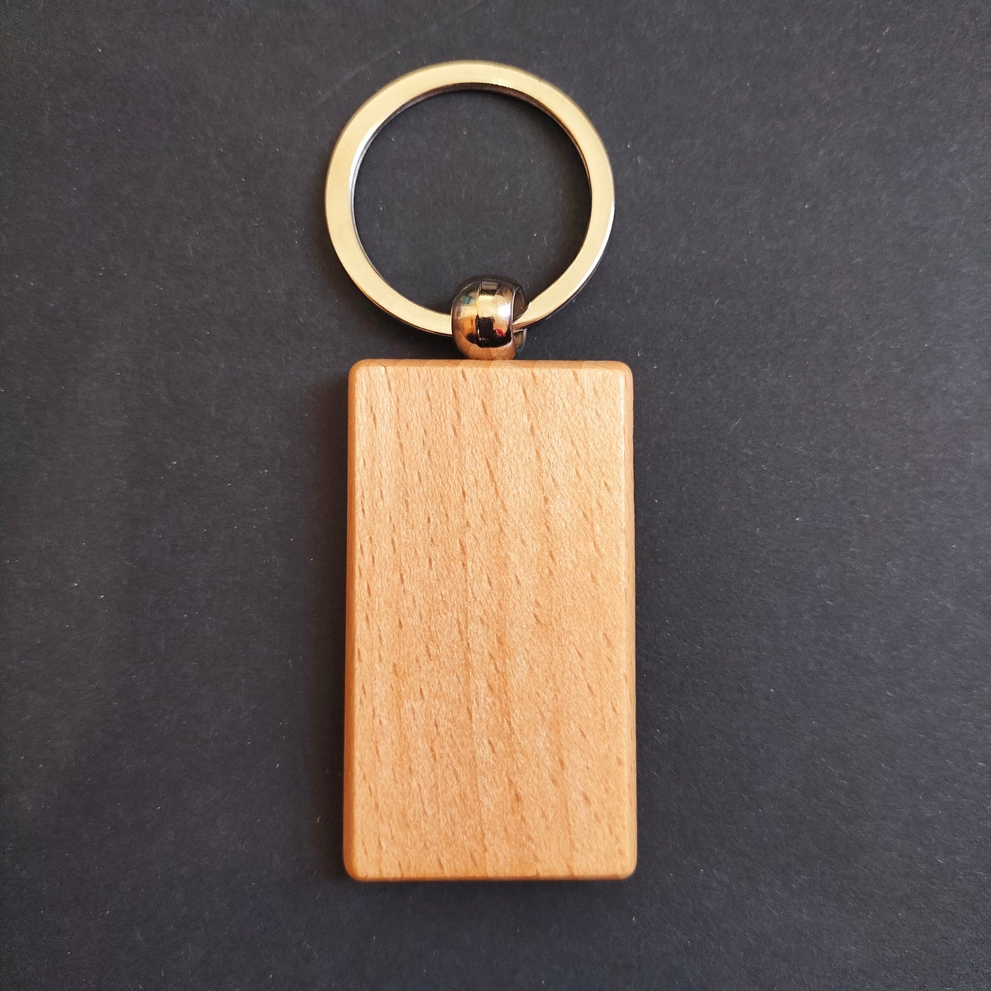 Laser Engraved Wooden Keychain